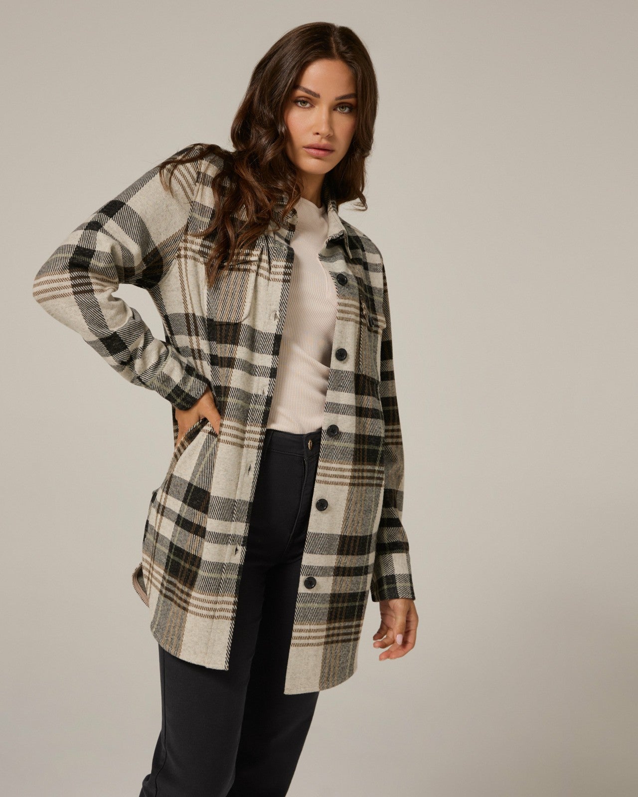 7Diamonds Generation Plaid Shacket