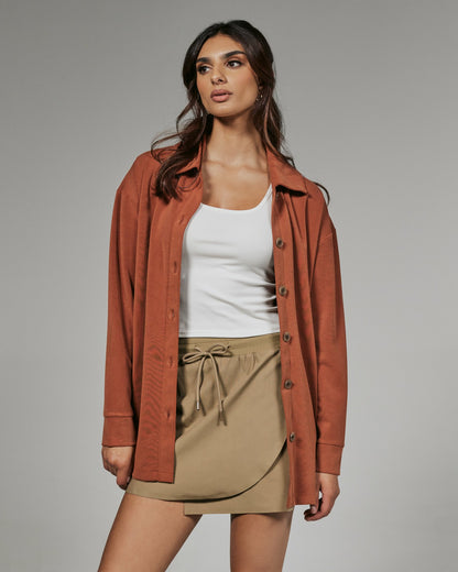 7Diamonds REV™ Ribbed Relaxed Shacket