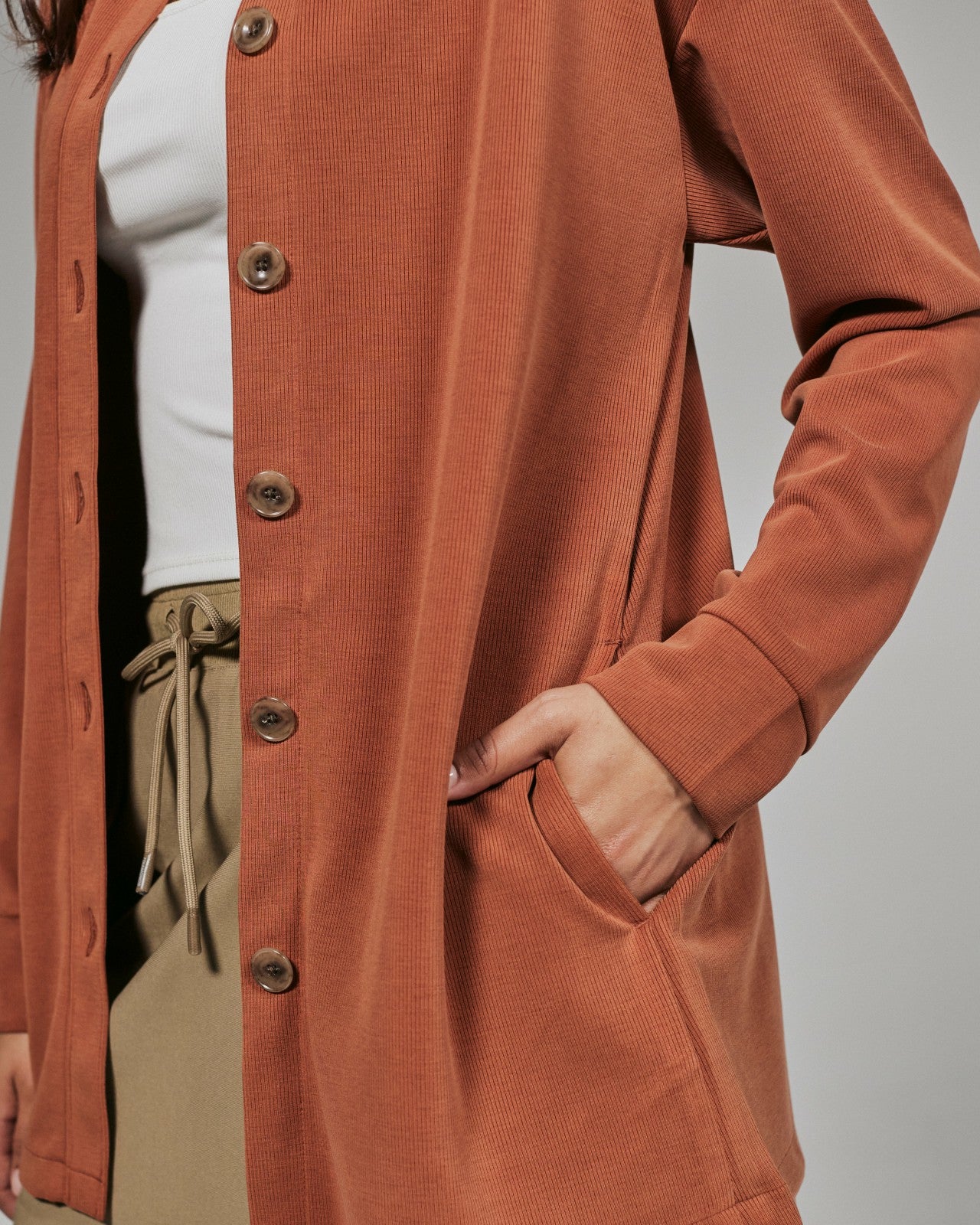7Diamonds REV™ Ribbed Relaxed Shacket