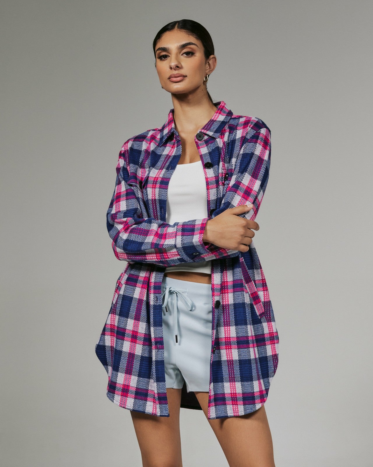 7Diamonds Generation Plaid Shacket