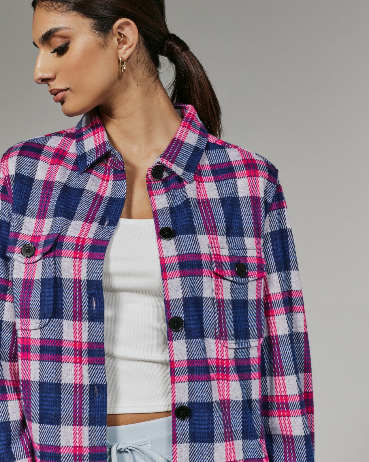 7Diamonds Generation Plaid Shacket
