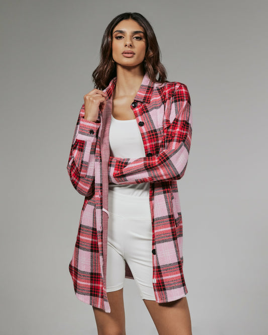 7Diamonds Generation™ Plaid Shacket