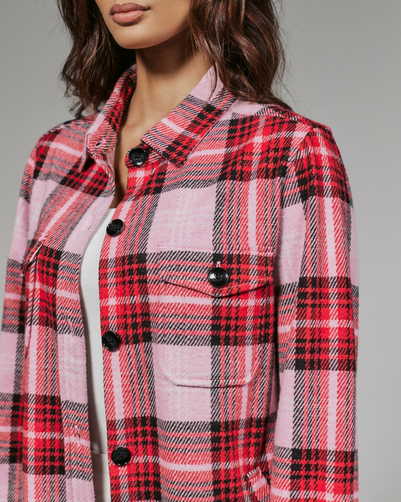 7Diamonds Generation™ Plaid Shacket