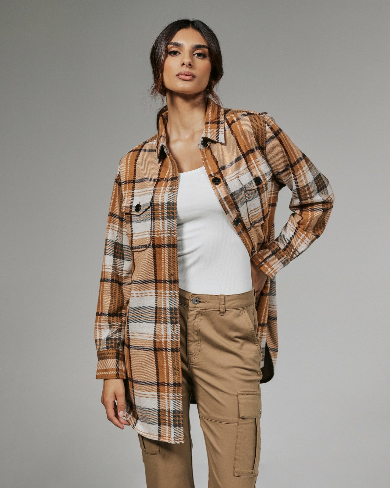 7Diamonds Generation™ Plaid Shacket