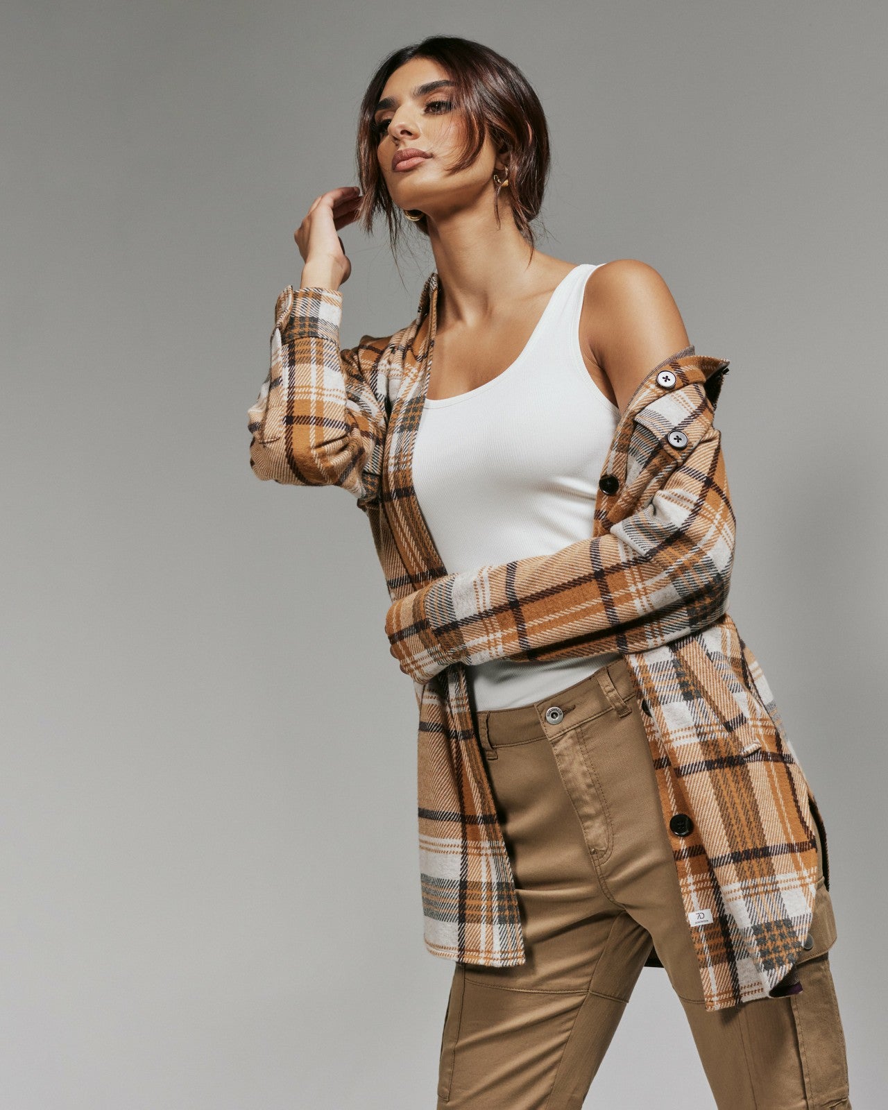 7Diamonds Generation™ Plaid Shacket