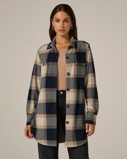 7Diamonds Generation™ Plaid Shacket