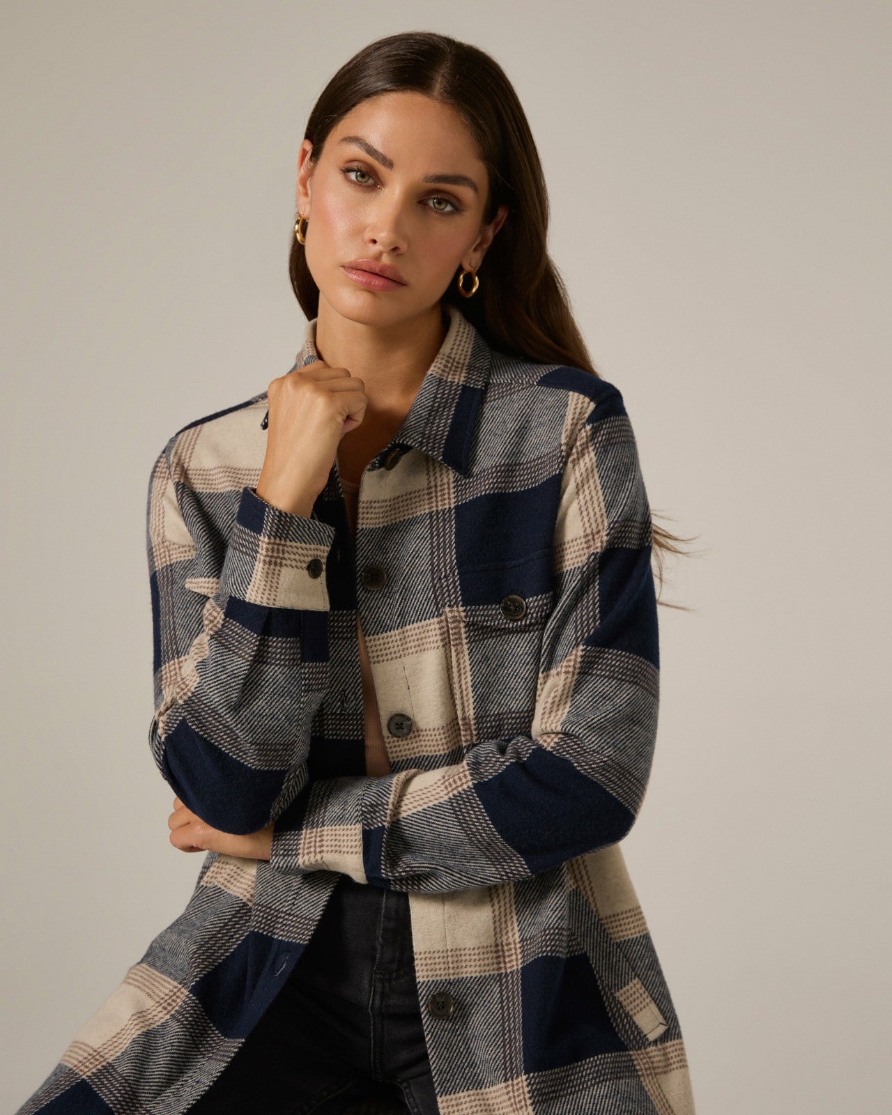 7Diamonds Generation™ Plaid Shacket