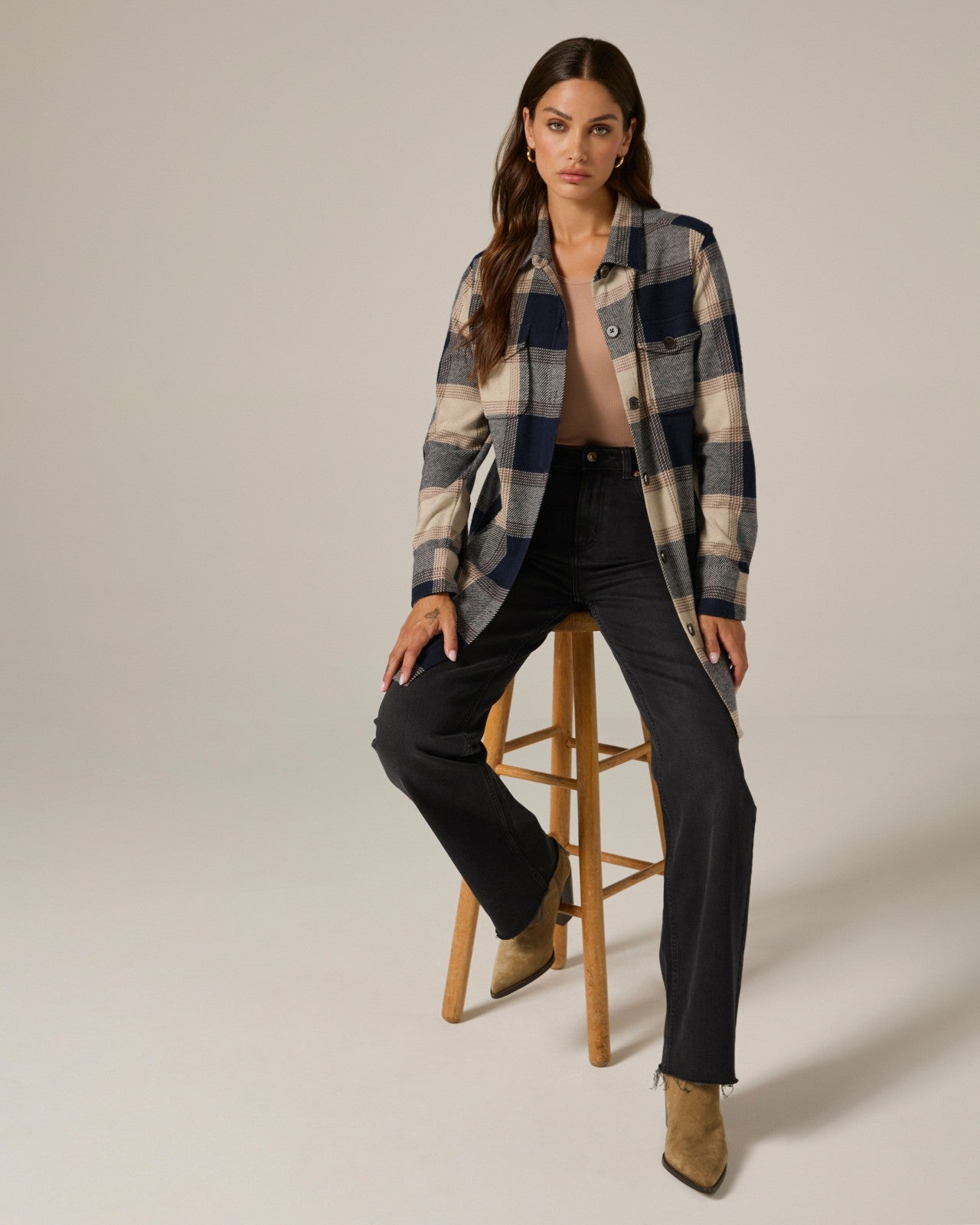 7Diamonds Generation™ Plaid Shacket