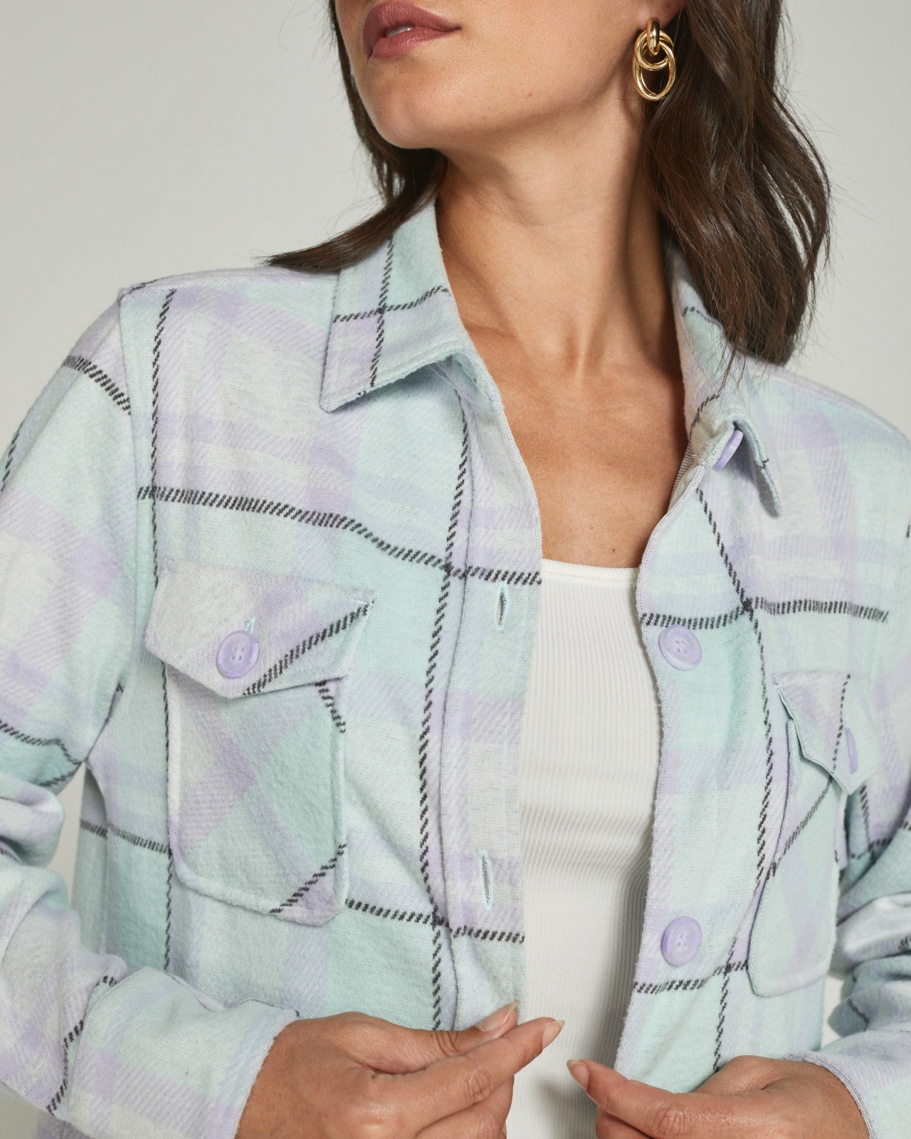 7Diamonds Generation™ Plaid Shacket