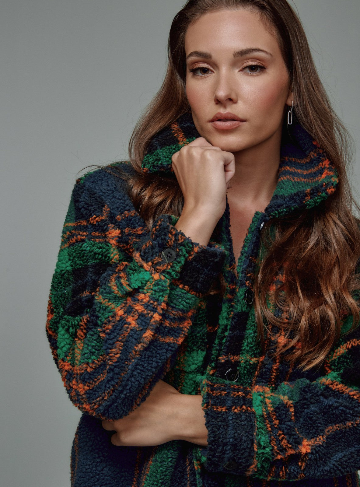 7Diamonds Snoh Plaid Shacket