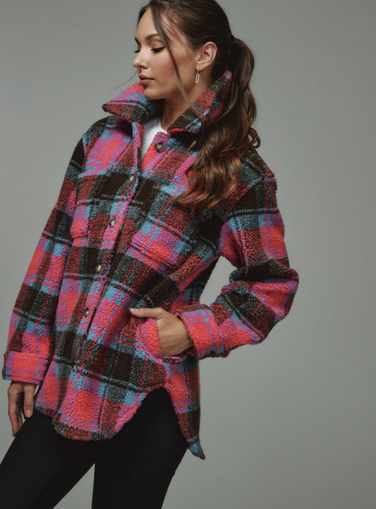 7Diamonds Bailey Plaid Shacket