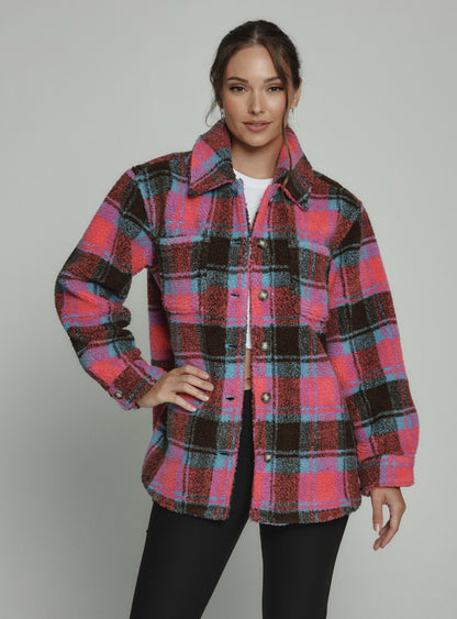 7Diamonds Bailey Plaid Shacket