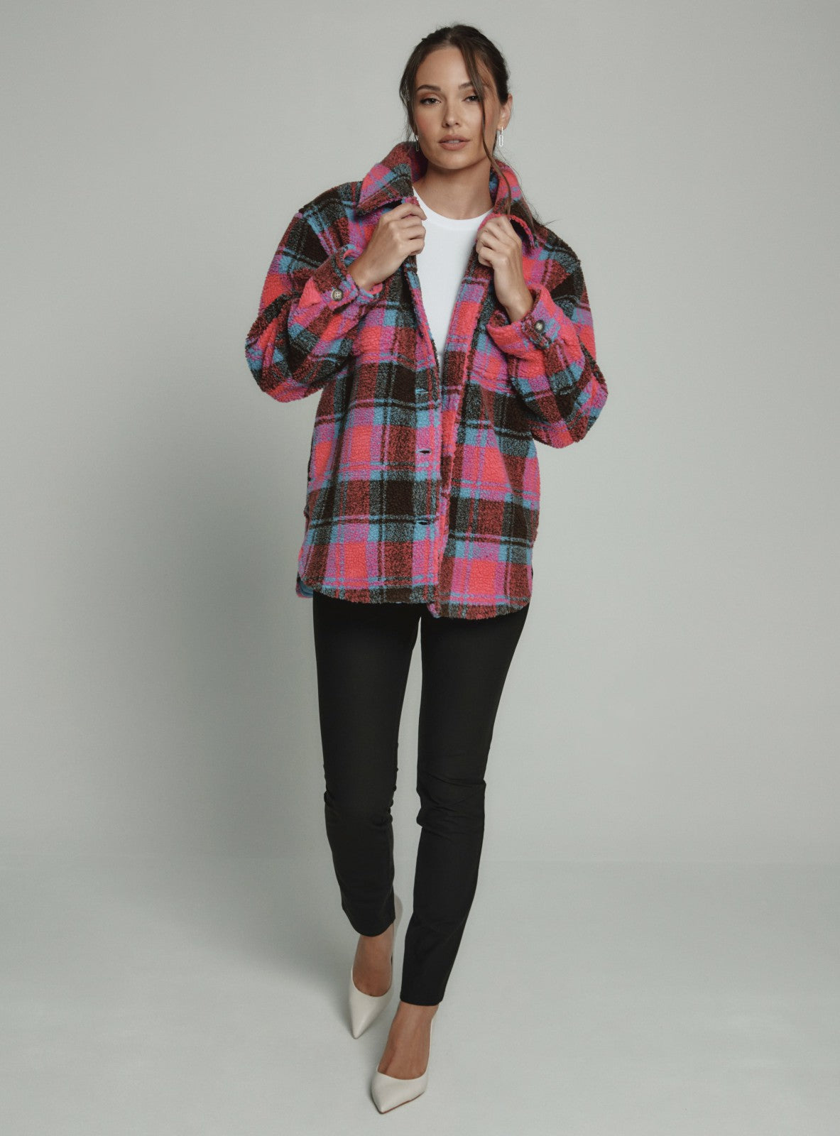 7Diamonds Bailey Plaid Shacket