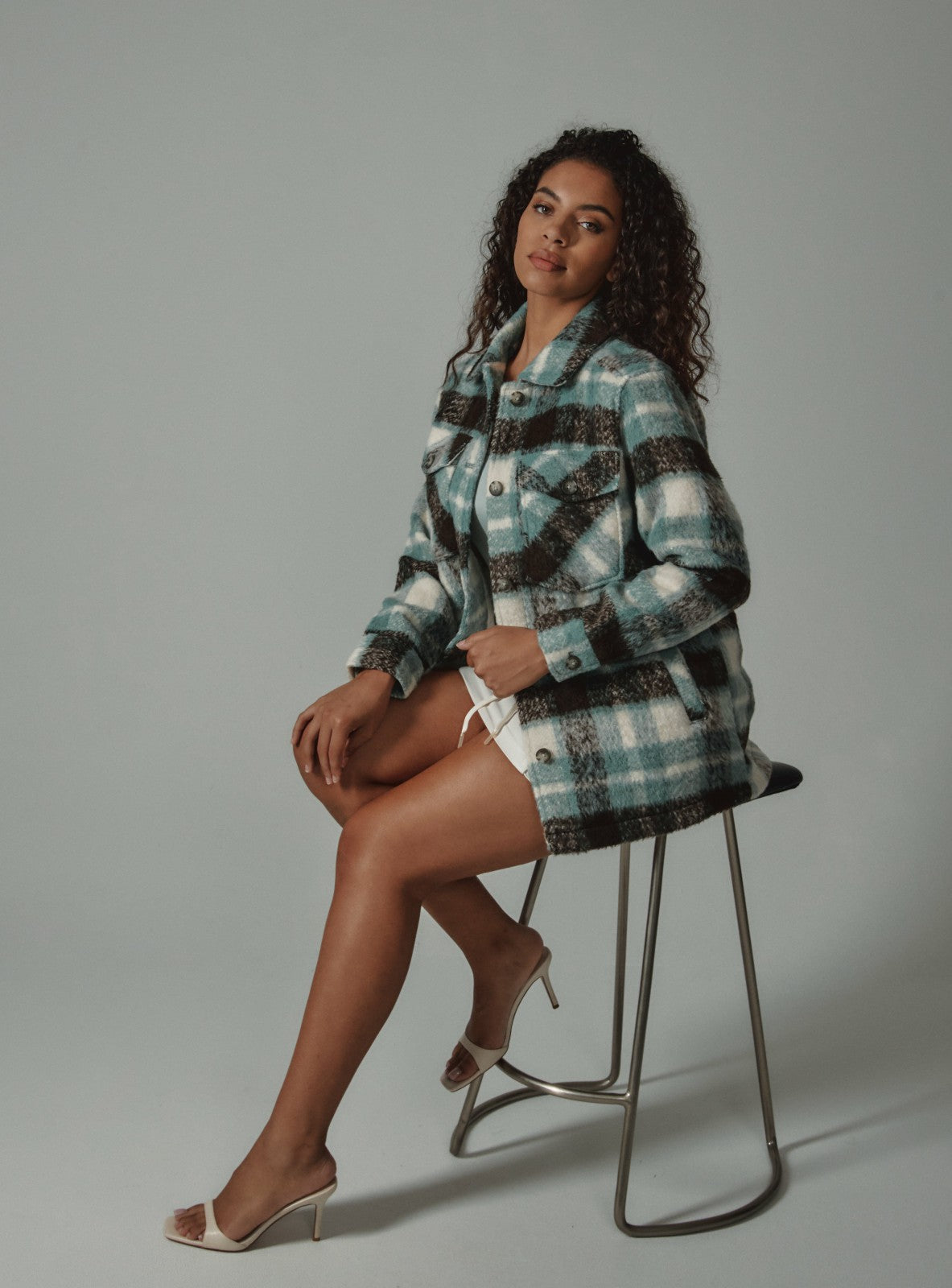 7Diamonds Addie Plaid Shacket