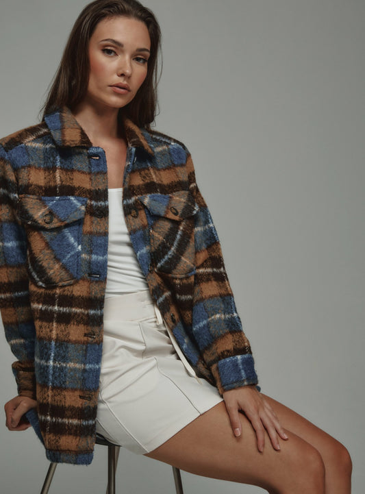 7Diamonds Murphy Plaid Shacket