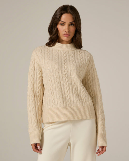 7Diamonds Riley Cable Knit Sweater