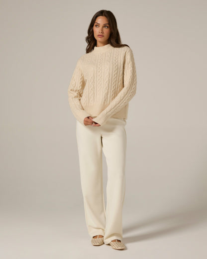 7Diamonds Riley Cable Knit Sweater
