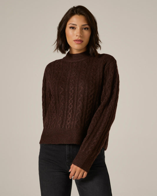 7Diamonds Riley Cable Knit Sweater