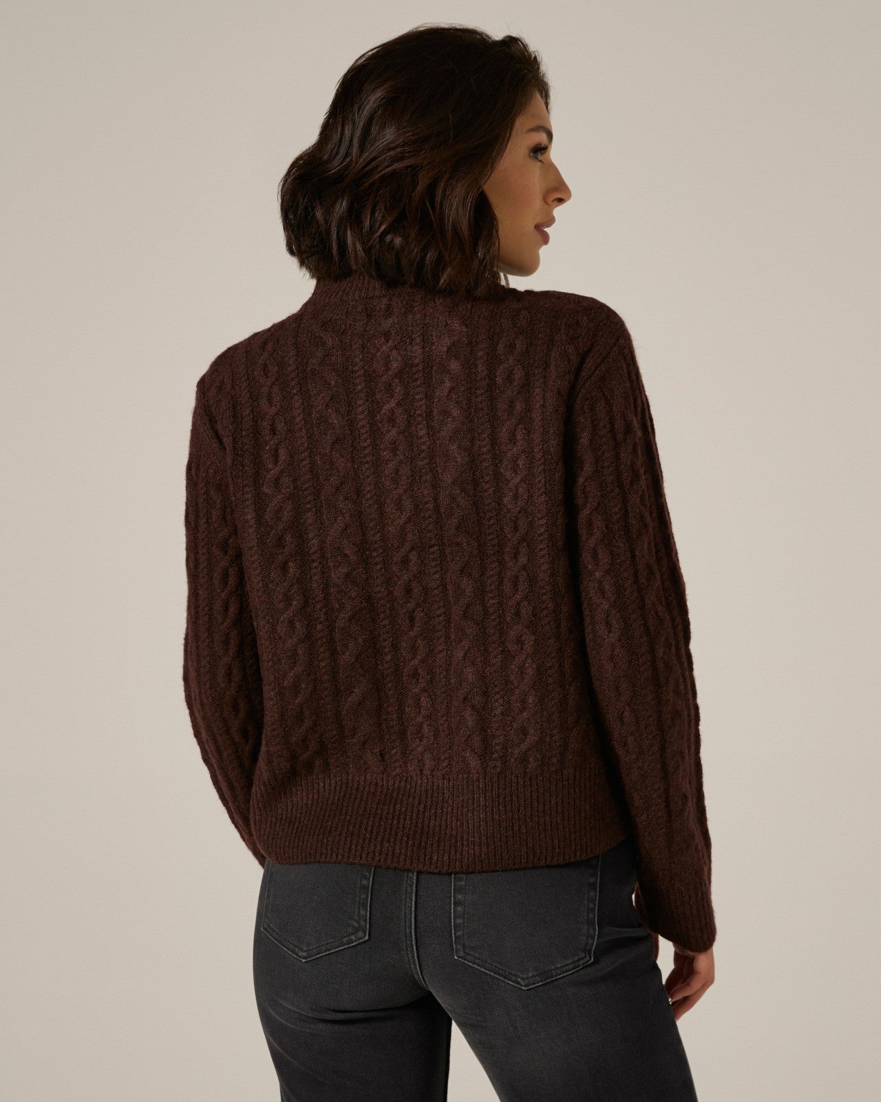7Diamonds Riley Cable Knit Sweater