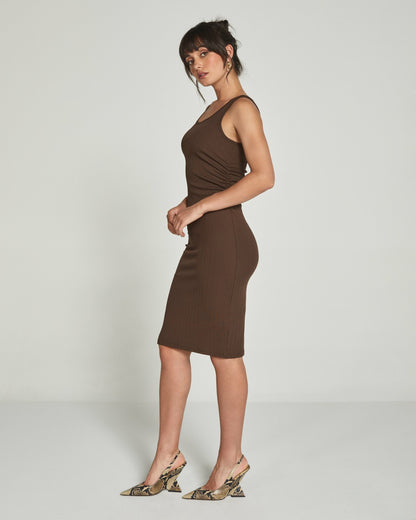 7Diamonds Nadja Ruched Midi Dress