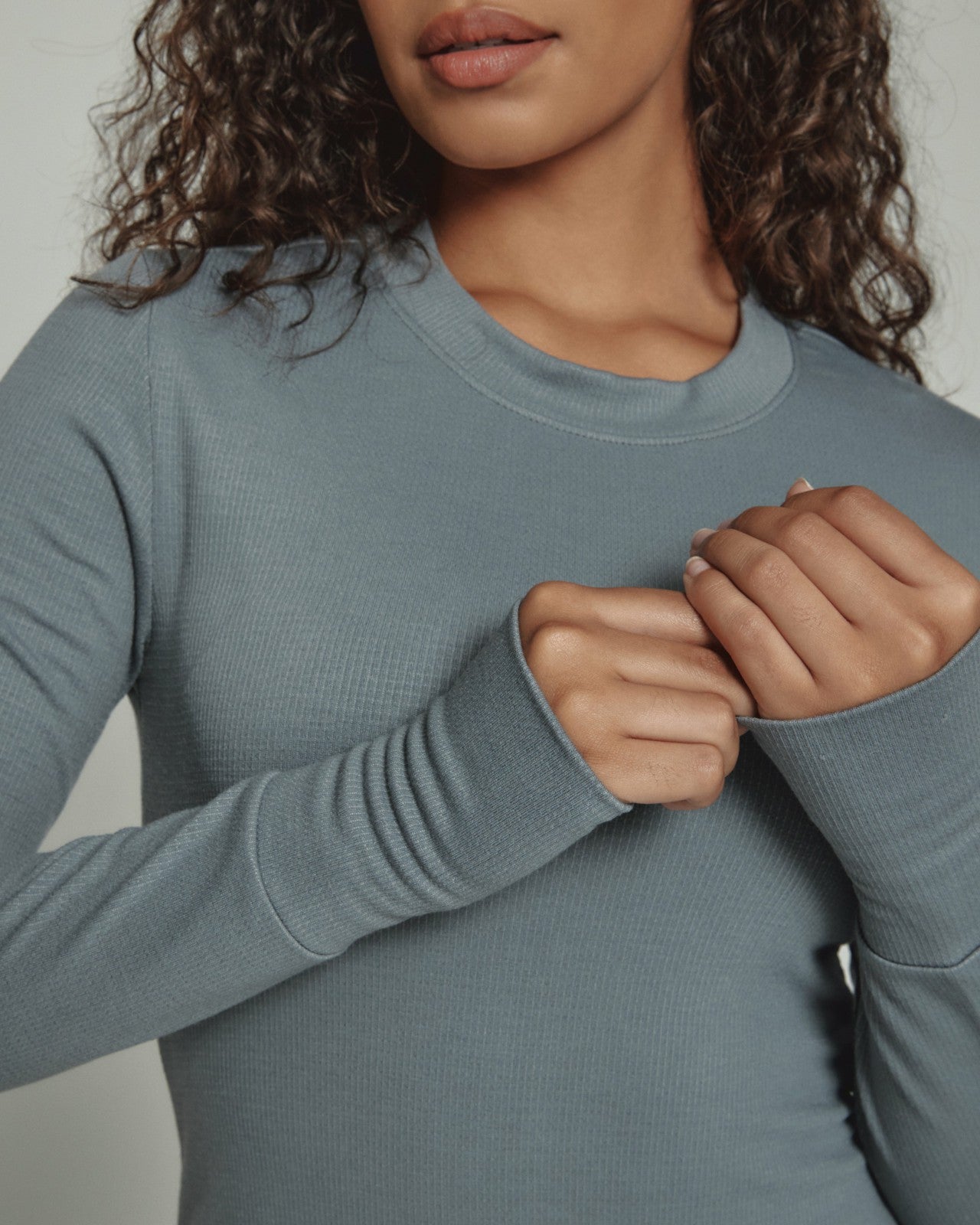 7Diamonds Core Ribbed Long Sleeve Dress
