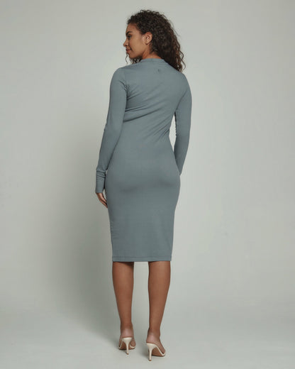 7Diamonds Core Ribbed Long Sleeve Dress