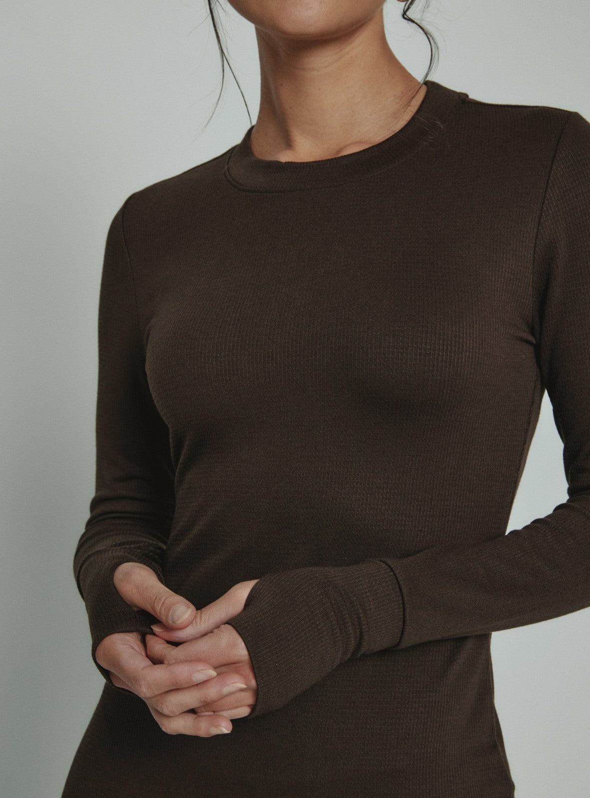 7Diamonds Core Ribbed Long Sleeve Dress