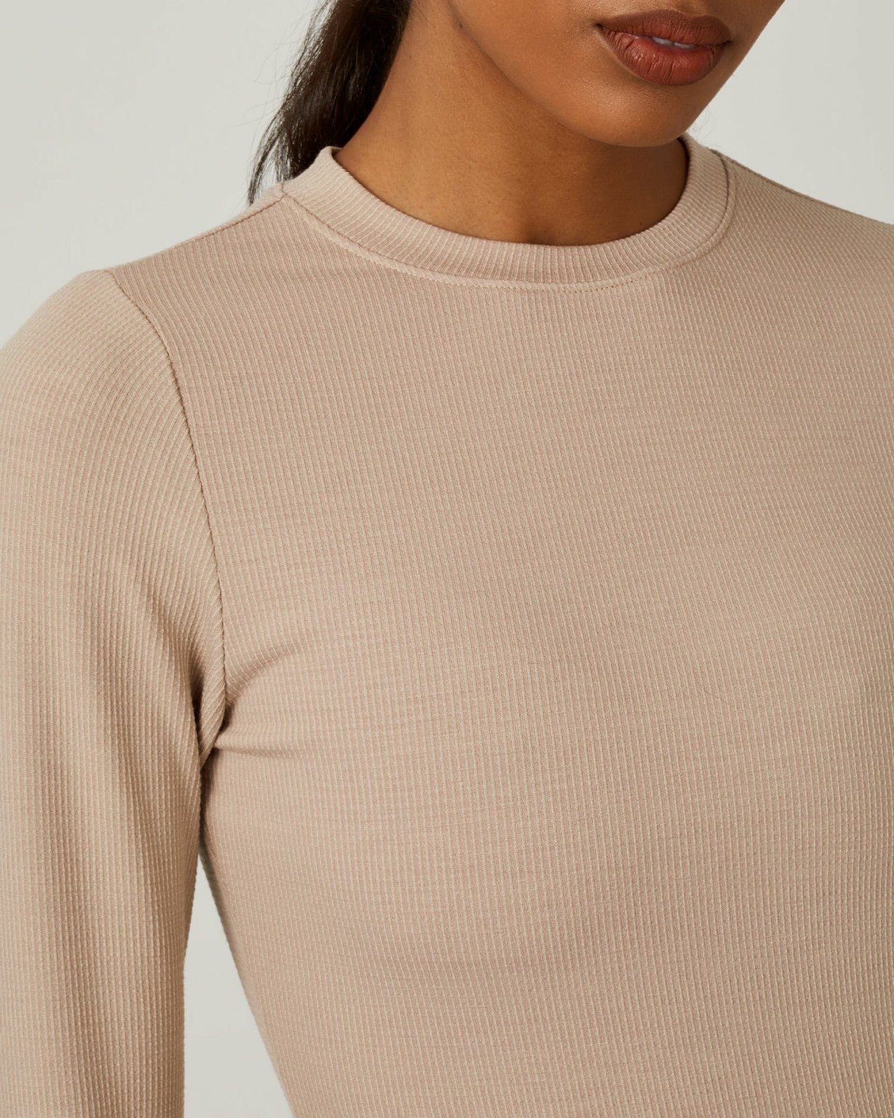 7Diamonds Core Ribbed Long Sleeve Dress